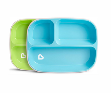 Set Platos Con Divisiones Rectangular Splash Munchkin