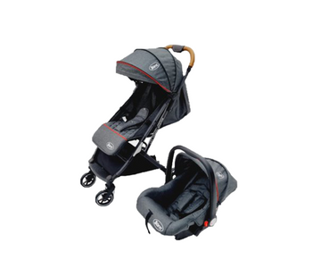 Coche Cot 4 eN 1 Negro  y Gris Born