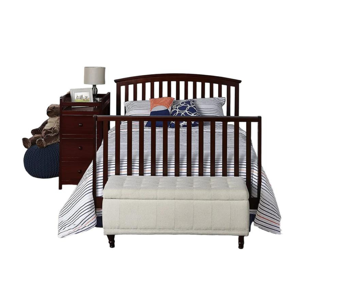 Cuna Con Cambiador | Deep Brown Craft Chid
