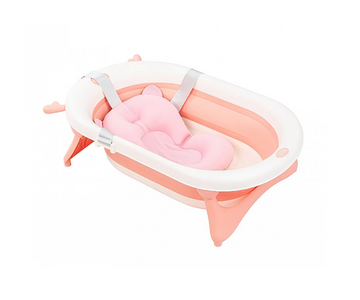 Protector Bañera Acolchado Bear Rosado  Kikkaboo