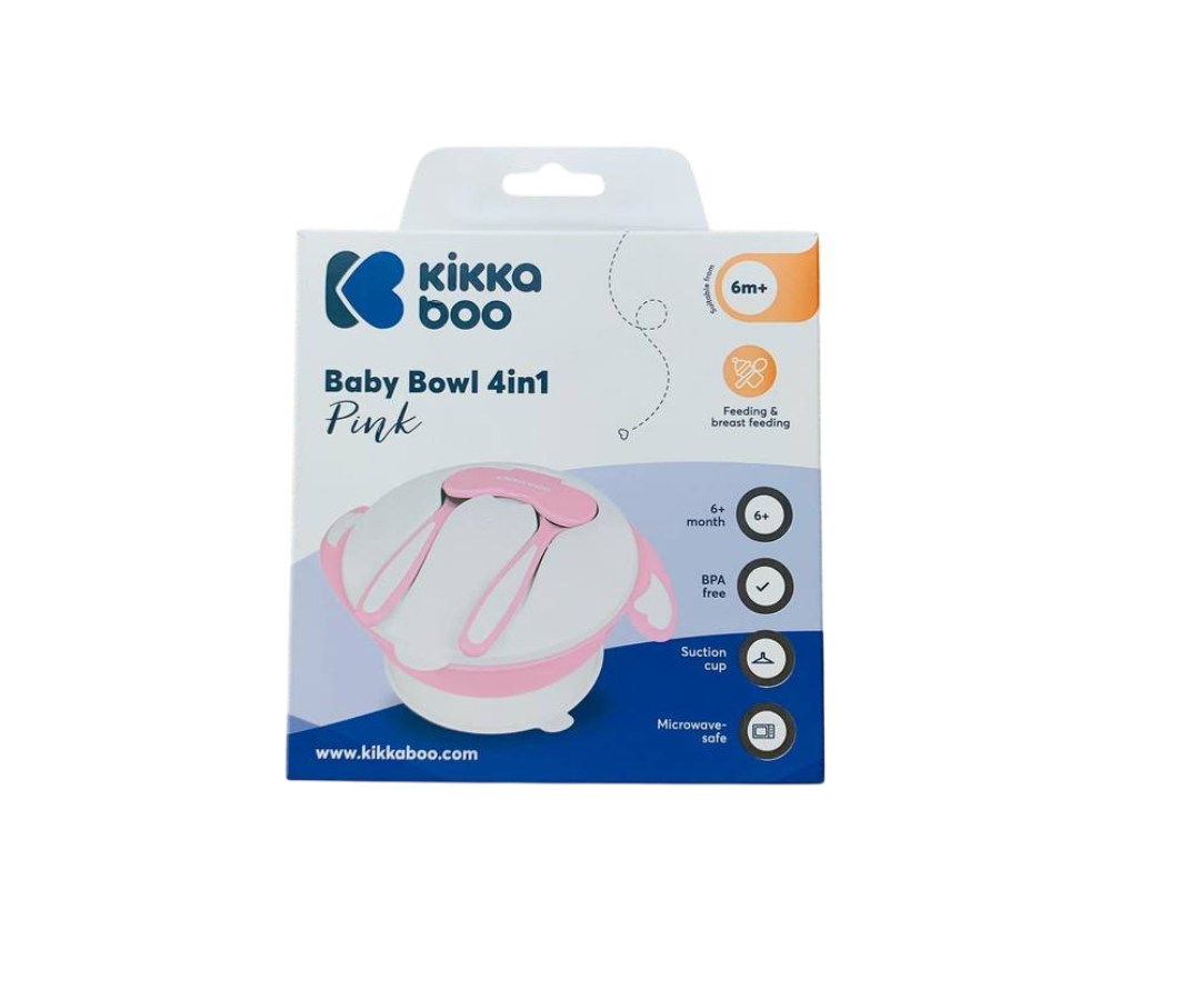 Bowl 4 En 1 Rosado Kikkaboo