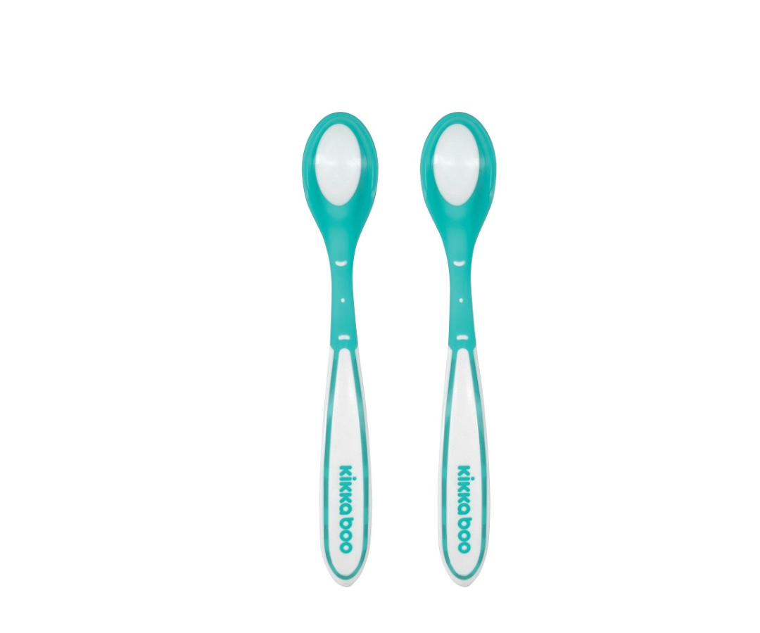 Cucharas Heat Sensing X2 Menta Kikkaboo