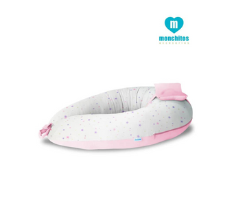 Bumer Pillow Con Diseño Rosado Monchitos