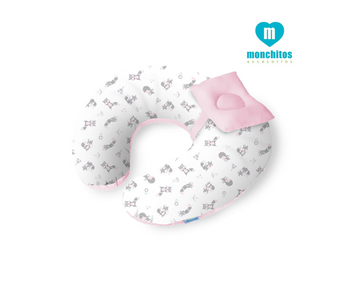 Almohada Croissi Pillow  Rosado Monchitos