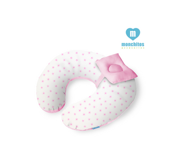 Almohada Croissi Pillow | Rosado Monchitos