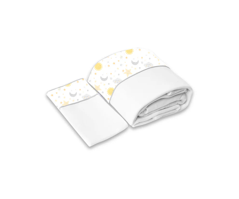 Set Sabanas 3 Pz. Estrella Sol y Luna | Beige Monchito