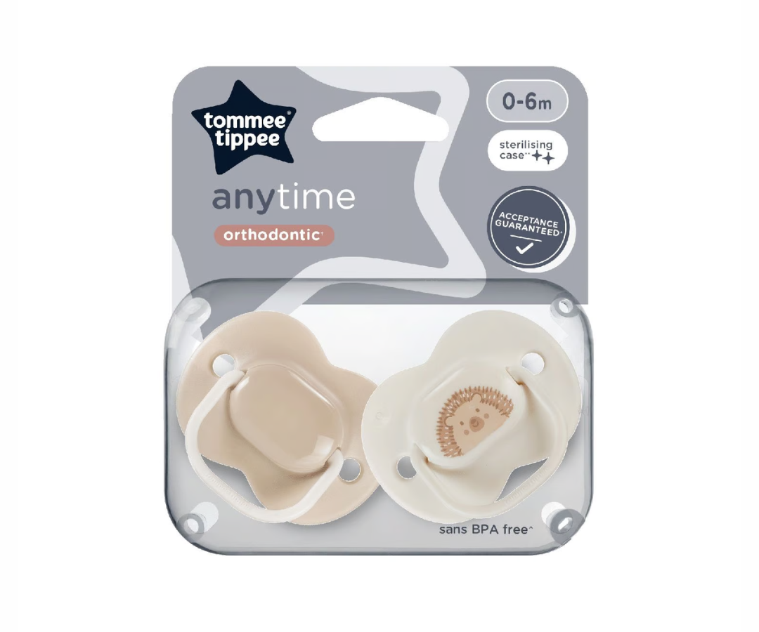 Chupones Anytime 0 - 6M Neutro X2 Tommee Tippee