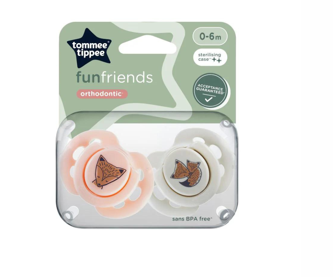 Chupones Fun Friends 0- 6M X 2 Tommee Tippee