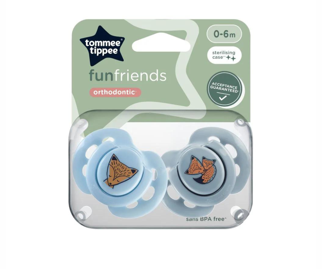 Chupones Fun Friends 0- 6M X 2 Tommee Tippee