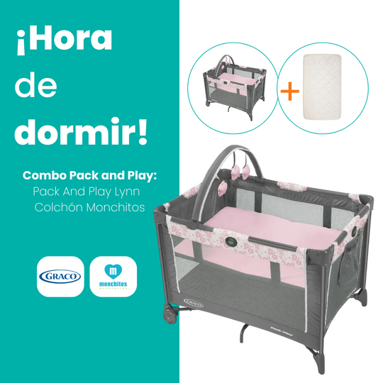 Combo Graco Pack & Play Kate + Colchón Monchitos
