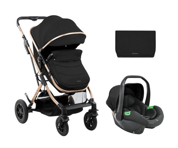 Coche Kaia 3 En 1 Negro / Pañalera Kikkaboo