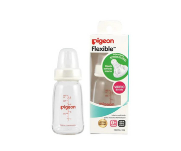 Biberón Peristáltico De Vidrio 4 Oz Pigeon