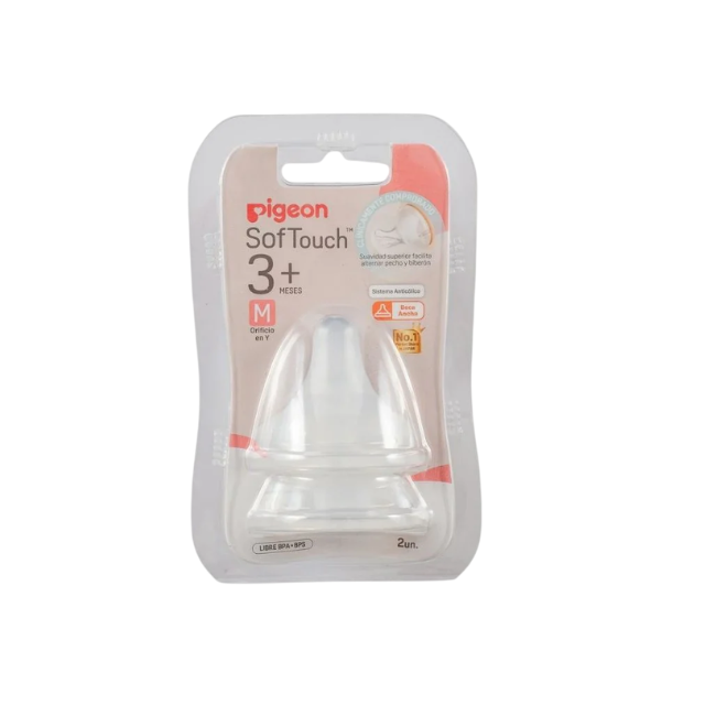 Tetina Sof Touch B-Ancha x2 | "M" - Pigeon