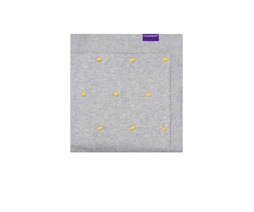 Cobija Pom Pom Tejida | Gris Clevamama