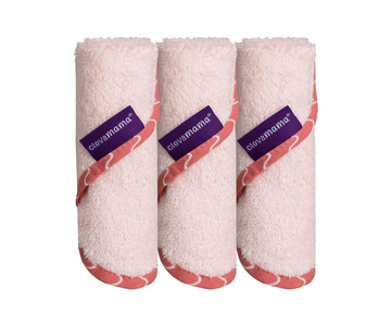 Set 3 Toallitas De Bambú | Rosa Clevamama