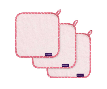 Set 3 Toallitas De Bambú Rosa Clevamama
