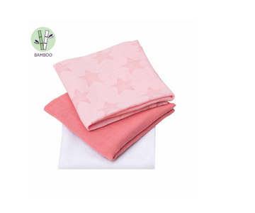 Manta de Muselina  X3 Bamboo | Rosa  Clevamama