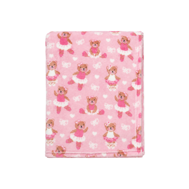 Cobija 75x100 cm | Osita Ballet Rosada - Infancie