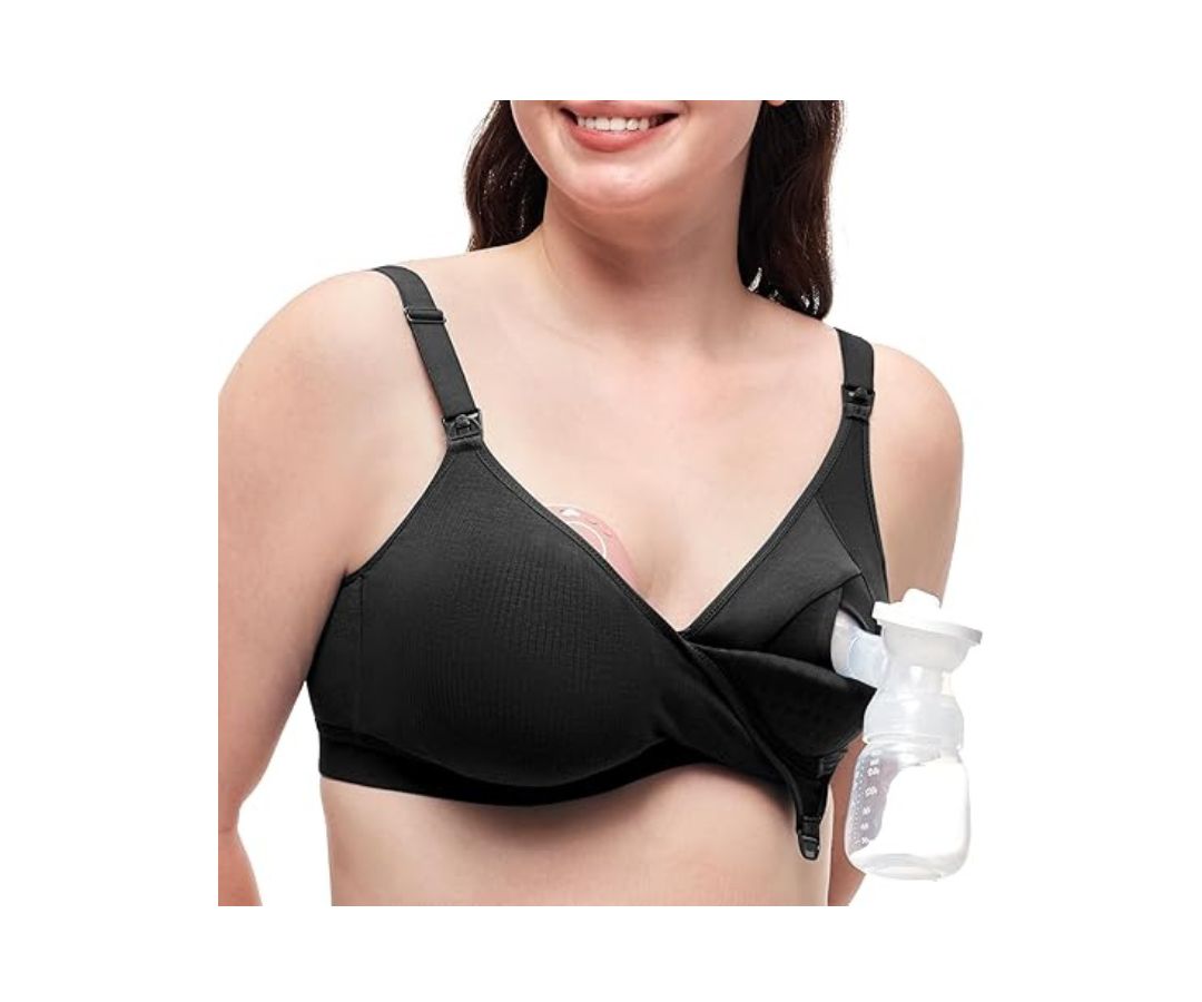 Brasier De Lactancia Y Extracción (L) | Negro Momcozy