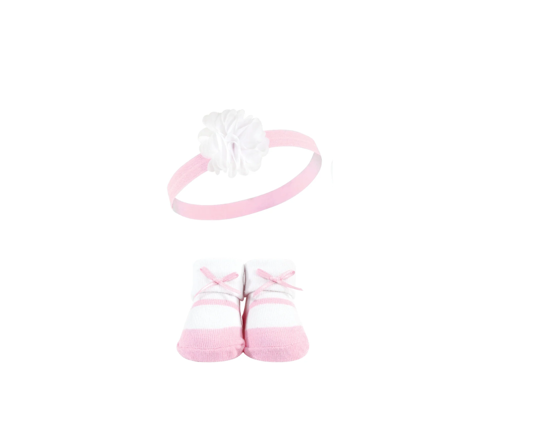 Set x 6 Lazos Para Cabeza Con Medias | Rosado Luvable Friends