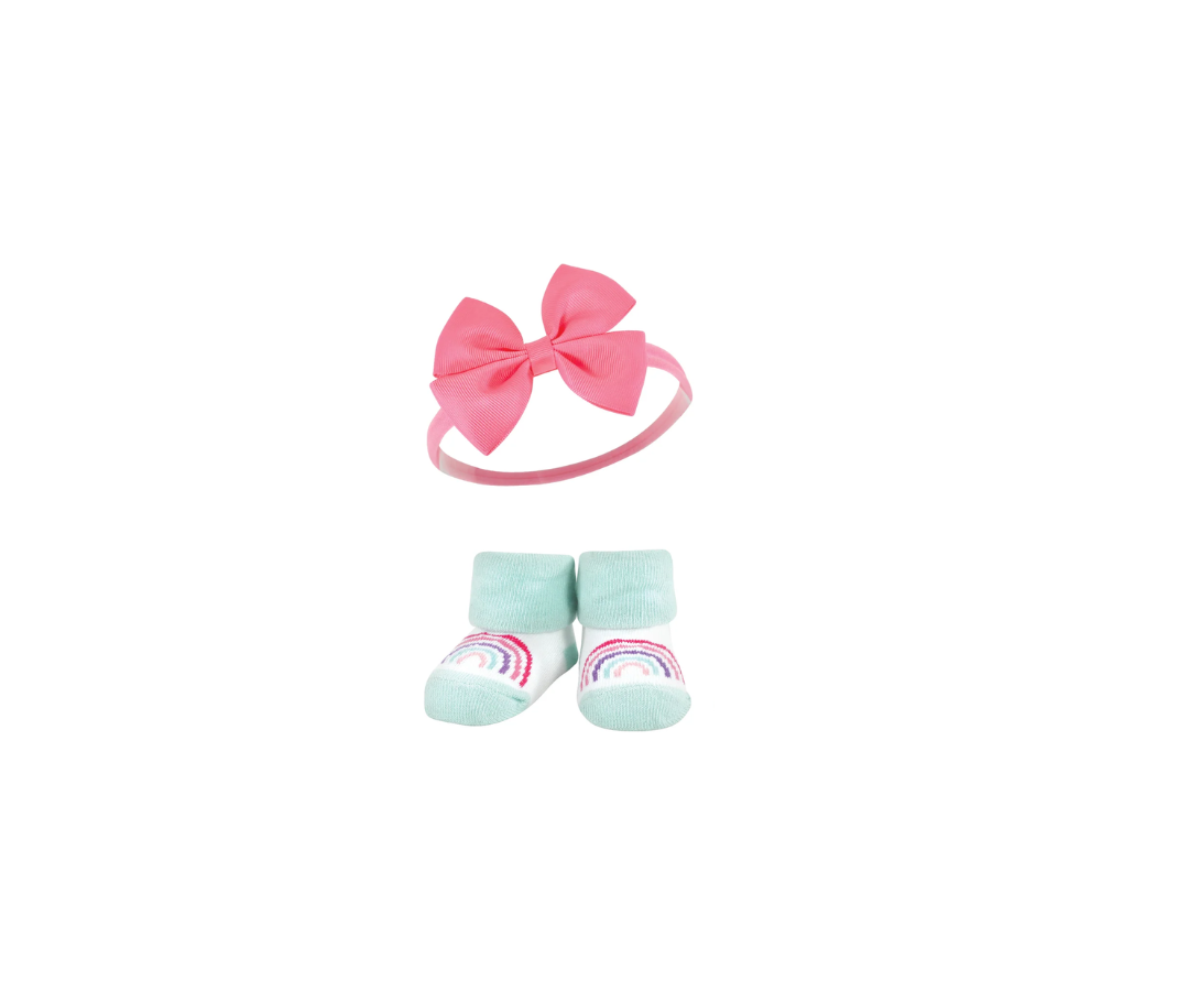 Set x 6 Lazos Para Cabeza Con Medias | Arcoíris Luvable Friends