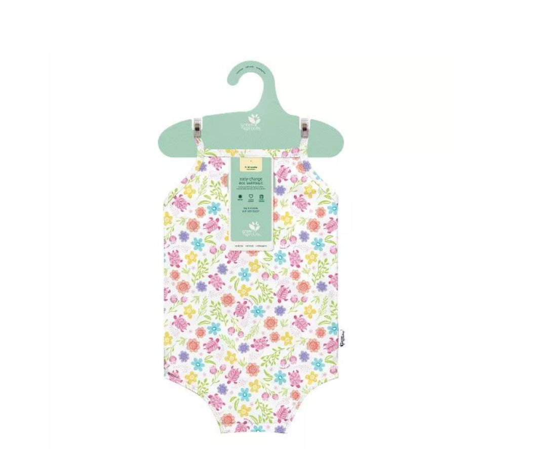 Ropa Para Baño Tortuga Floral - 12M i Play