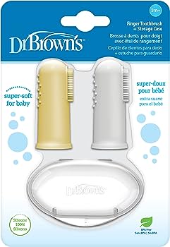 Dr Browns - Pasta Dental Natural Para Bebé Y Cepillo Celeste