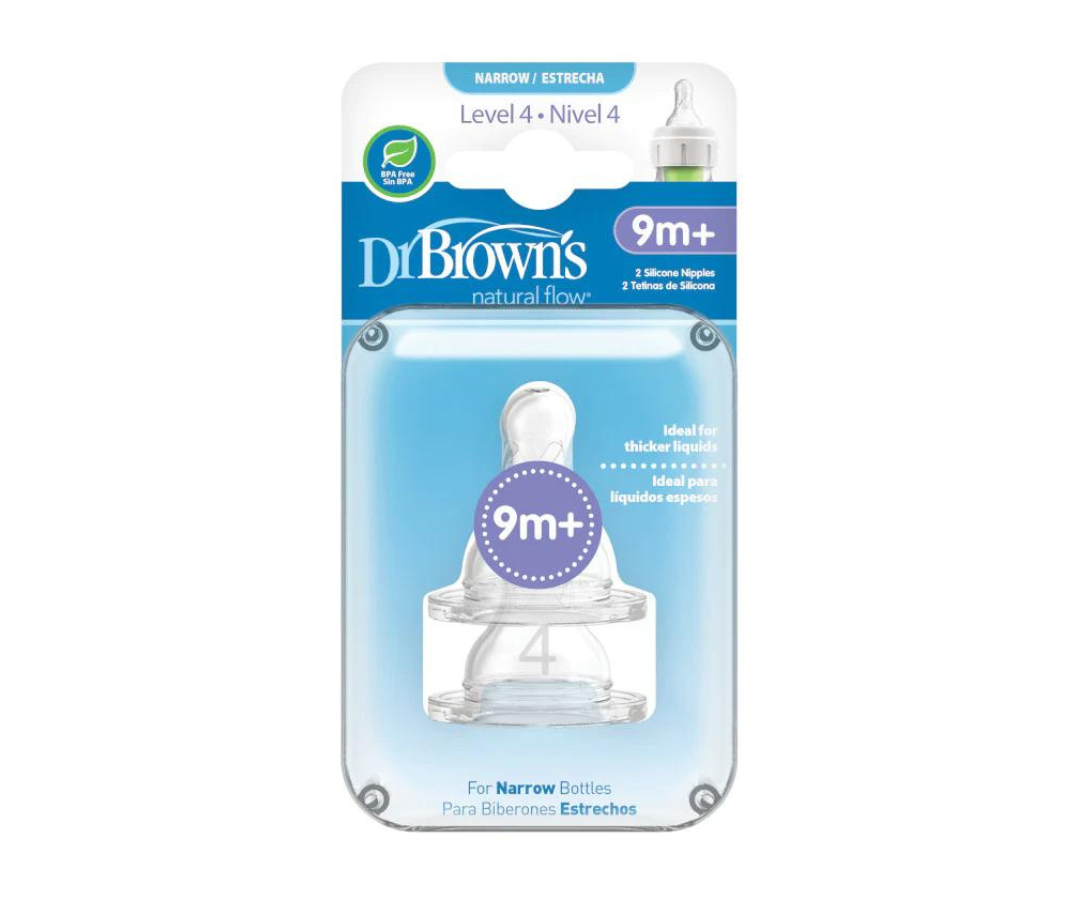 Tetina B/S x2 de Silicona | Nivel 4 - Dr. Browns
