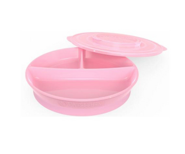 Plato Dividido Rosado Twistshake