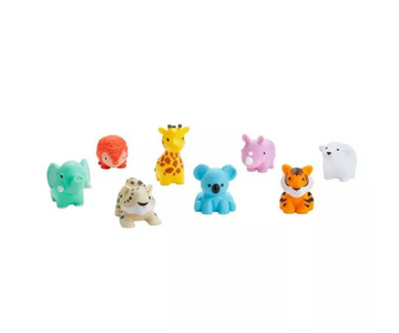 SET DE 8 PIEZAS PARA BAÑO DE ANIMALES SALVAJES MUNCHKIN