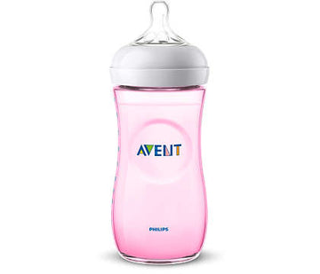 BIBERON NATURAL 330ML ROSADO AVENT