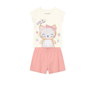 Conjunto Blusa y Shorts Niña Brandili