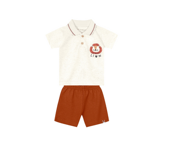 Conjunto Camisa Polo Y Bermuda Niño Brandili