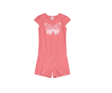 Conjunto Blusa Y Falda Shorts Niña Brandili
