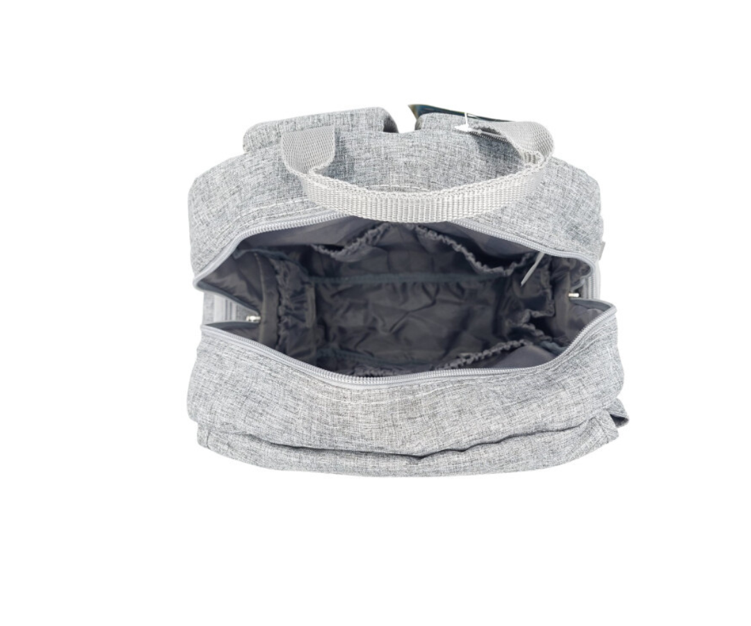 Pañalera Mochila Con Cambiador Gray Born
