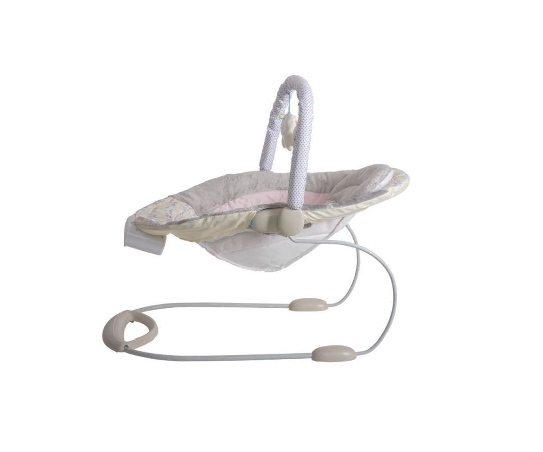 Bouncer Gris Flores Niña Fitchbaby
