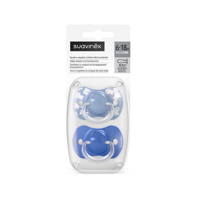Chupón Teti. Fisiológica SX Pro - Wild 6-18M | Azul - Suavinex