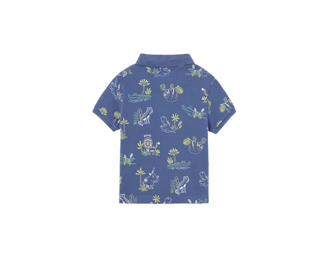Polo Manga corta Liso Niño Indigo Mayoral