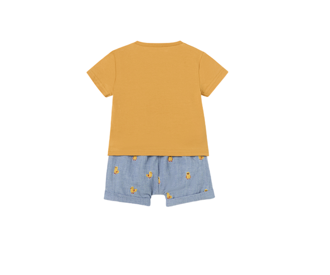 Conjunto Pantalón Bordado Y Camiseta Bebes Mayoral