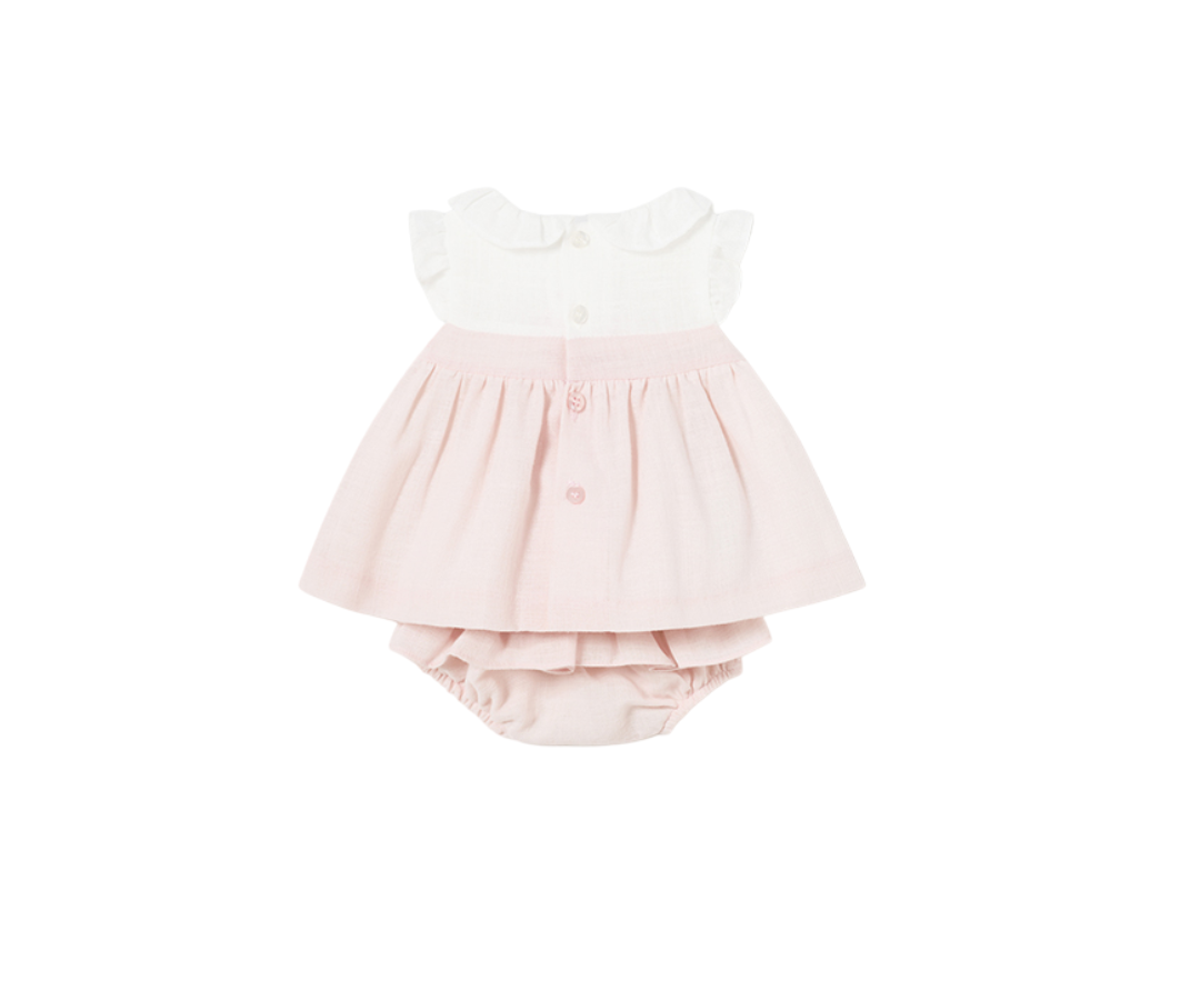 Conjunto Blusón Lino Bebas Nude Mayoral