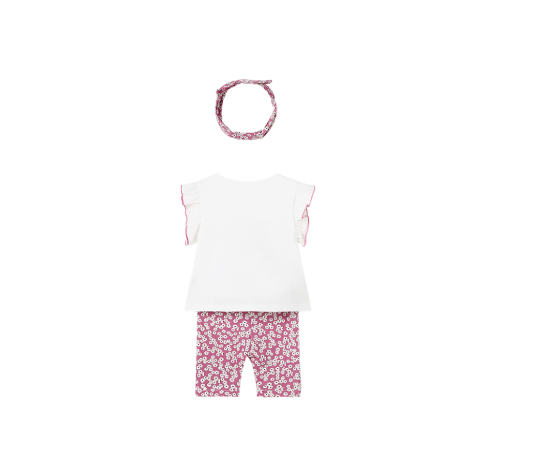 Conjunto Capri Con Diadema Bebas Blanco Mayoral
