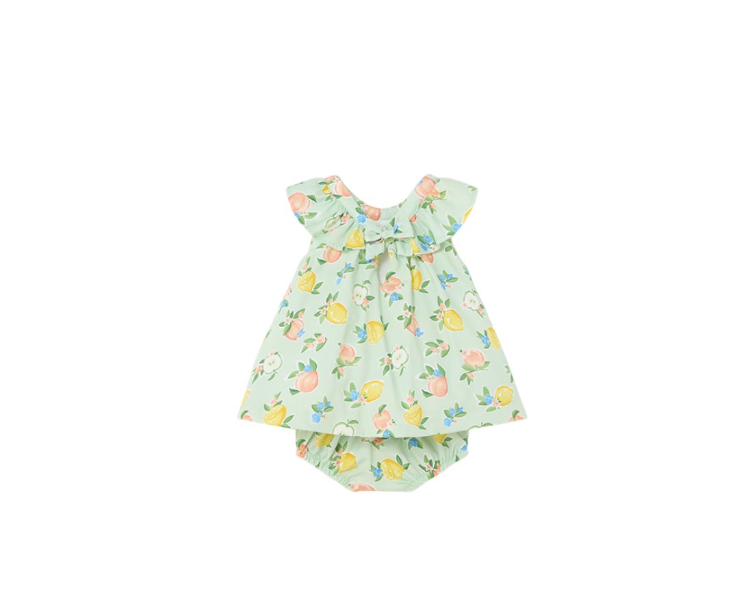Vestido Estampado Saten Bebas Pera Mayoral