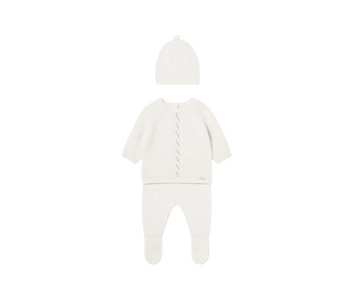 Conjunto Polaina Y Gorro Tricot Milk Vig Mayoral