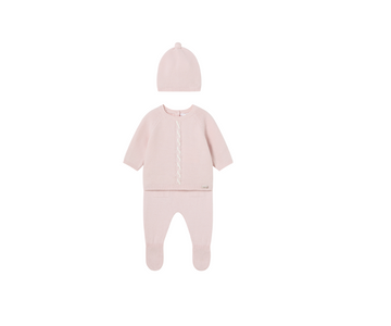 Conjunto Polaina Y Gorro Tricot Rubor Mayoral