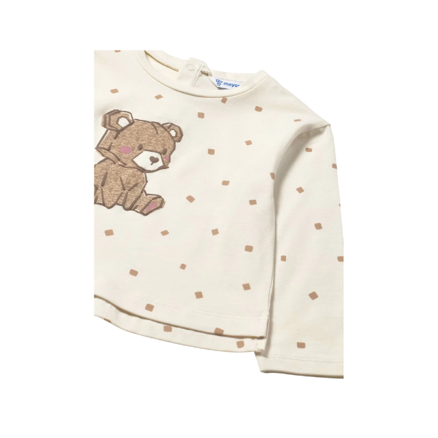 Camiseta M/L Estampada Niña | Macchiato - Mayoral