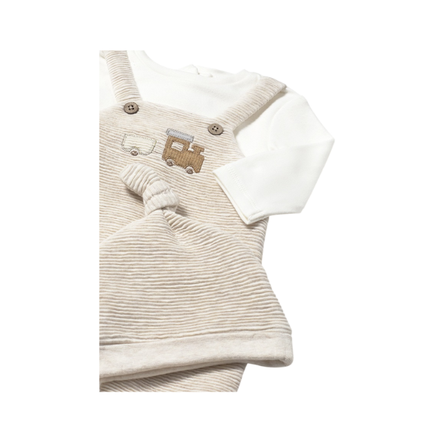 Enterizo Peto y Gorro Niño | Milk Vig - Mayoral