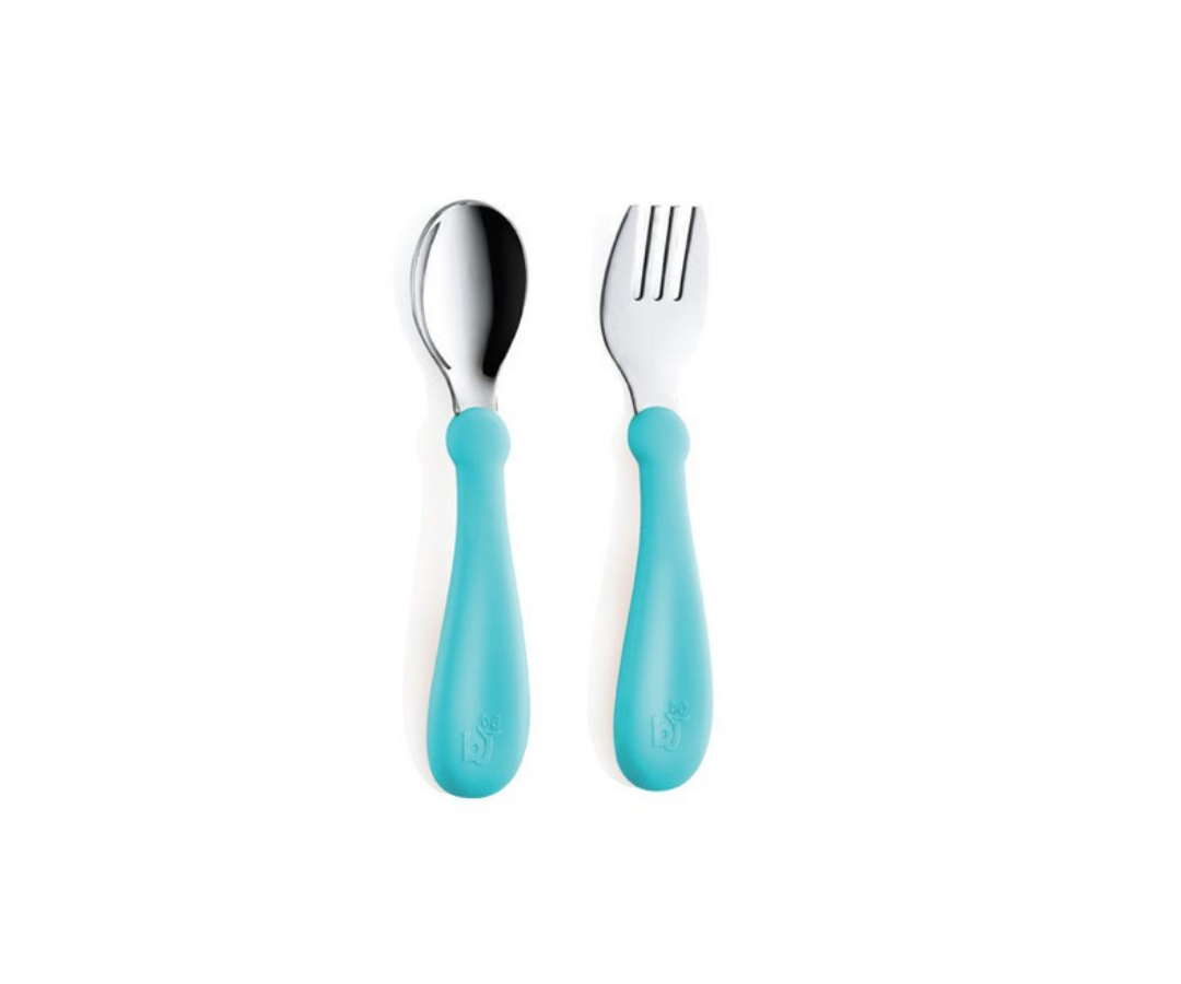 Set Cubiertos Con Metal | Celeste Babyjem