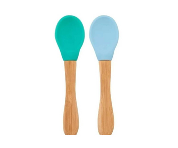 SET DE 2 CUCHARAS VERDE Y AZUL MINIKOIOI