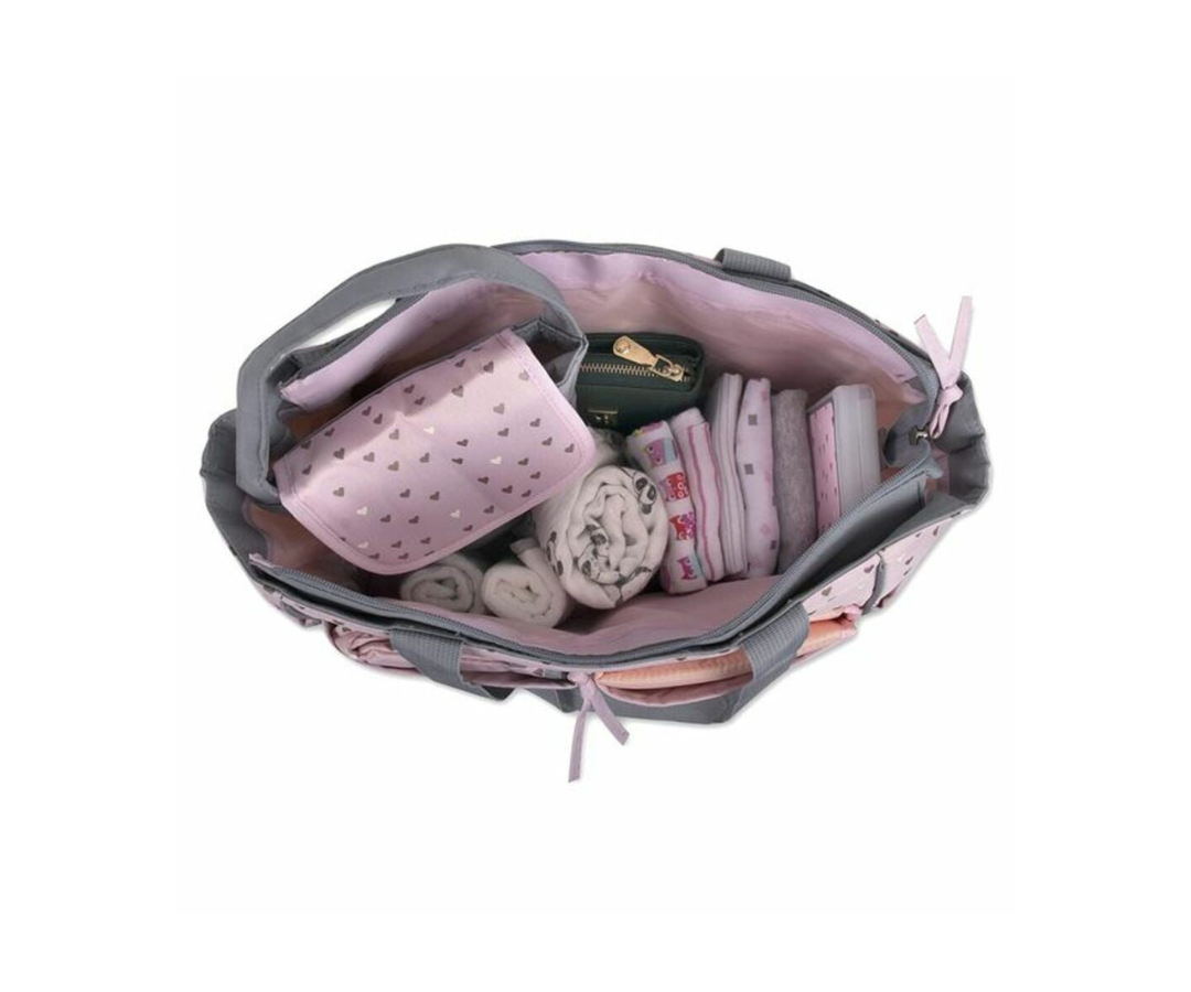 Pañalera Con Corazones Baby Essentials Ad Sutton