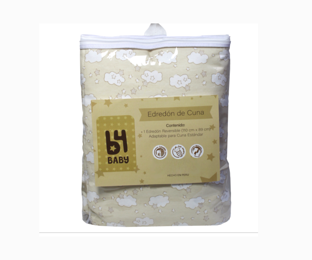 Edredón Cuna Nubes | Beige B4 Baby